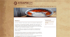 Desktop Screenshot of keramik-um.de